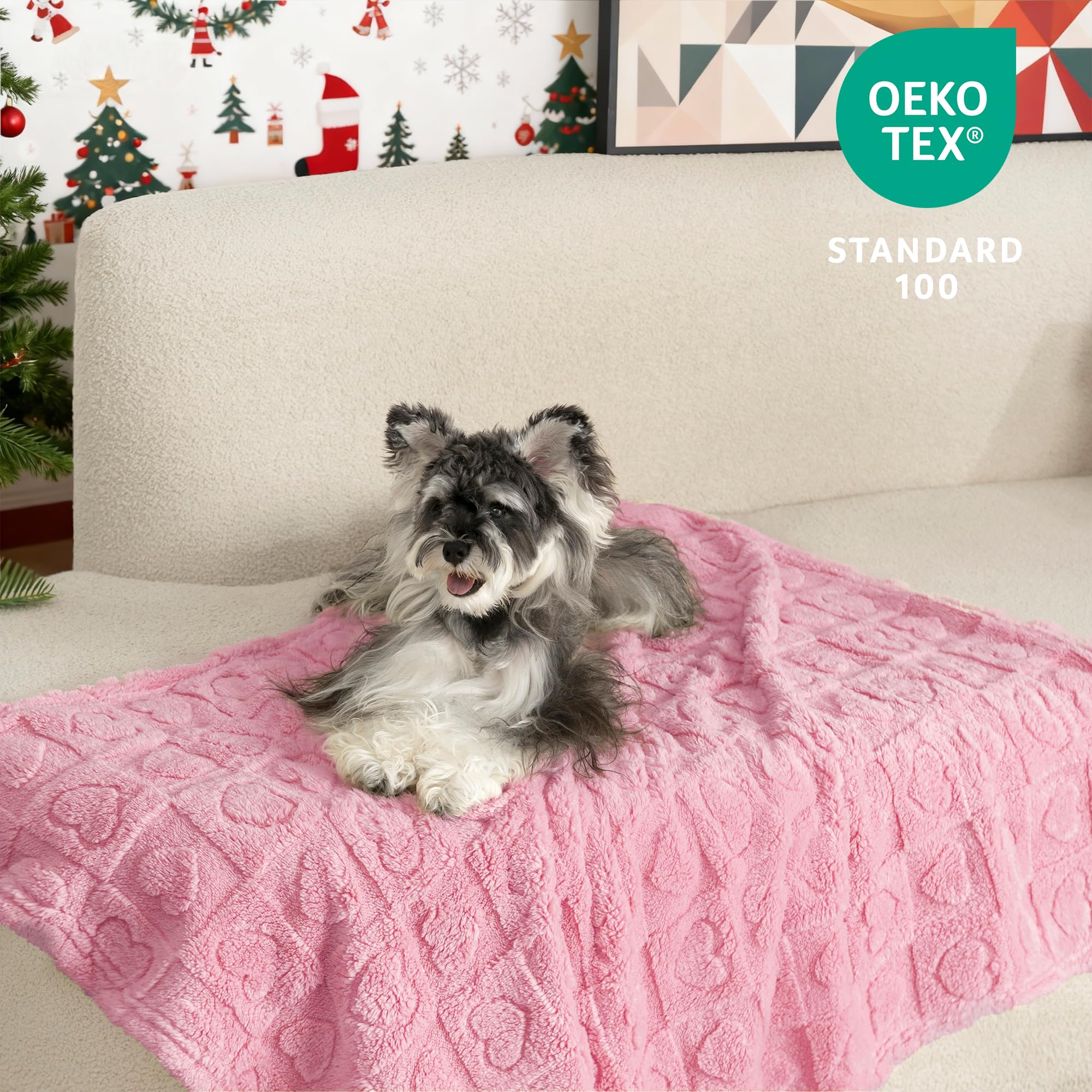 gogobunny calming plush blanket folded pink shows portable size for road trips