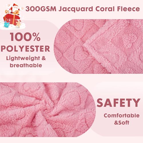 gogobunny coral fleece 300gsm closeup highlights warm snuggle time