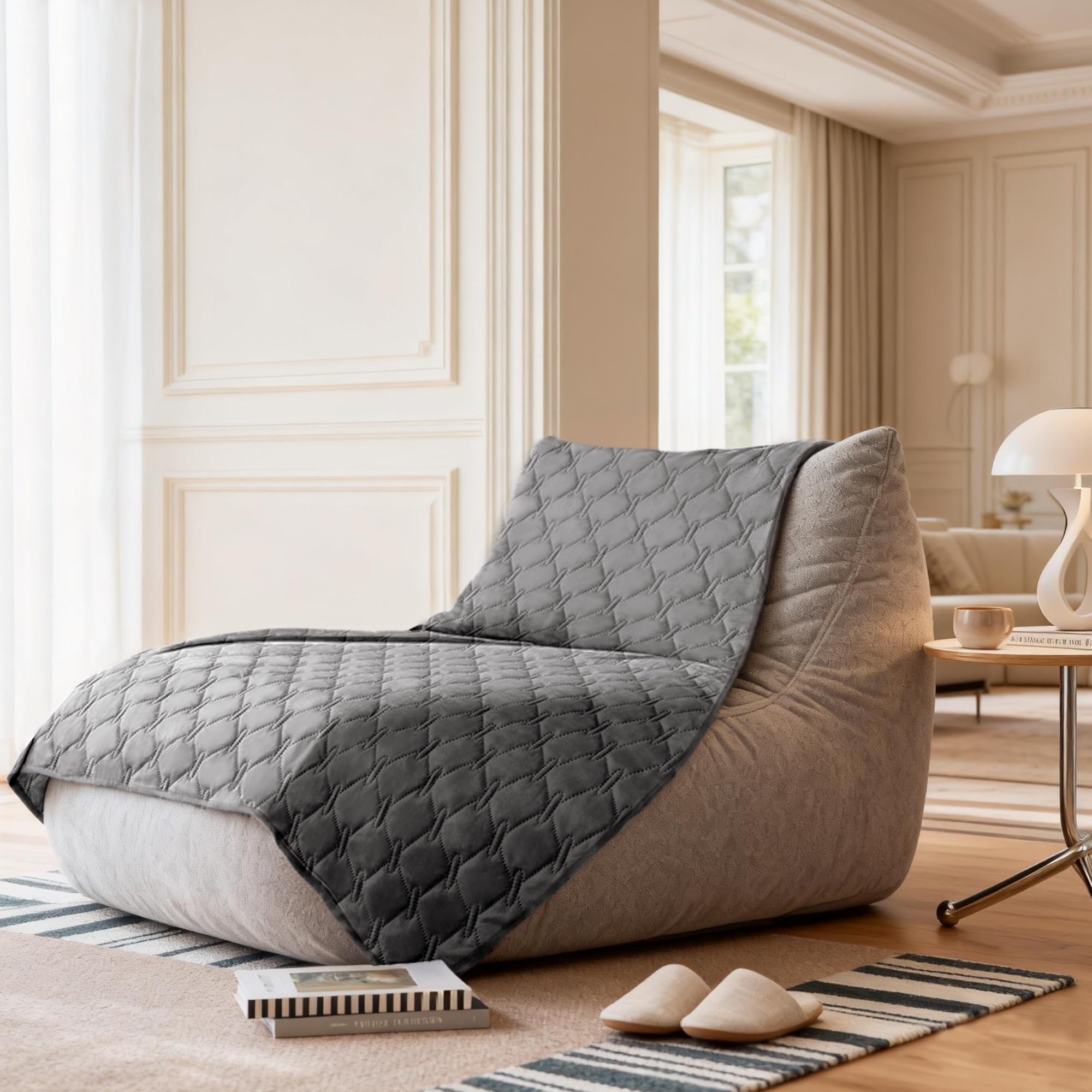 Gogobunny dark grey and light grey blanket tones offering versatile home styling