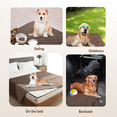 Gogobunny dog bed cover reversible plaid design for two looks