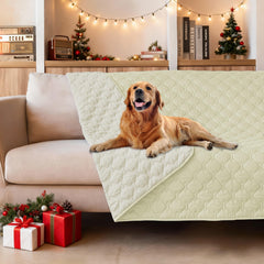 Gogobunny dog bed cover with waterproof outer layer protects furniture from spills.