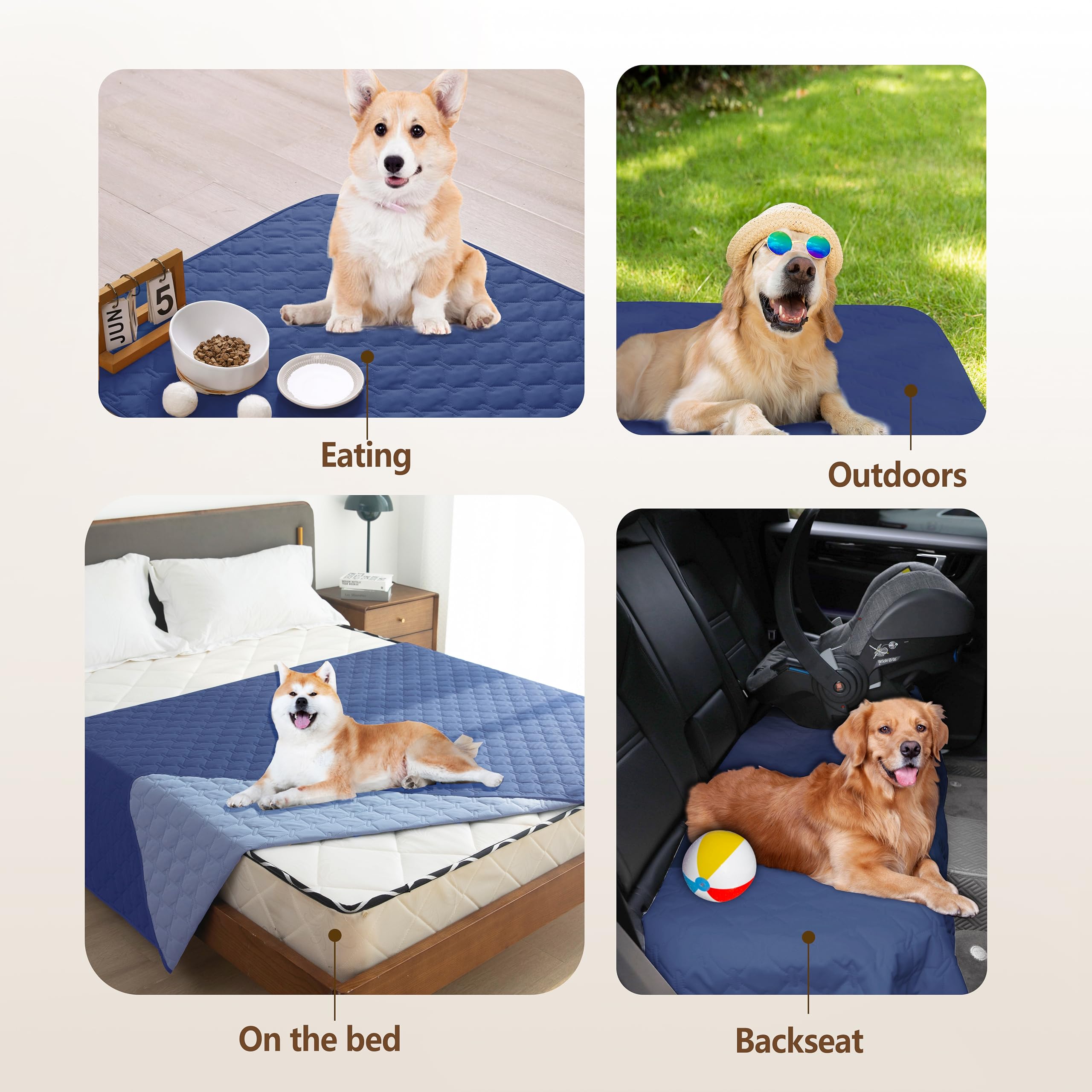 Gogobunny dog blanket car-seat application for travel protection