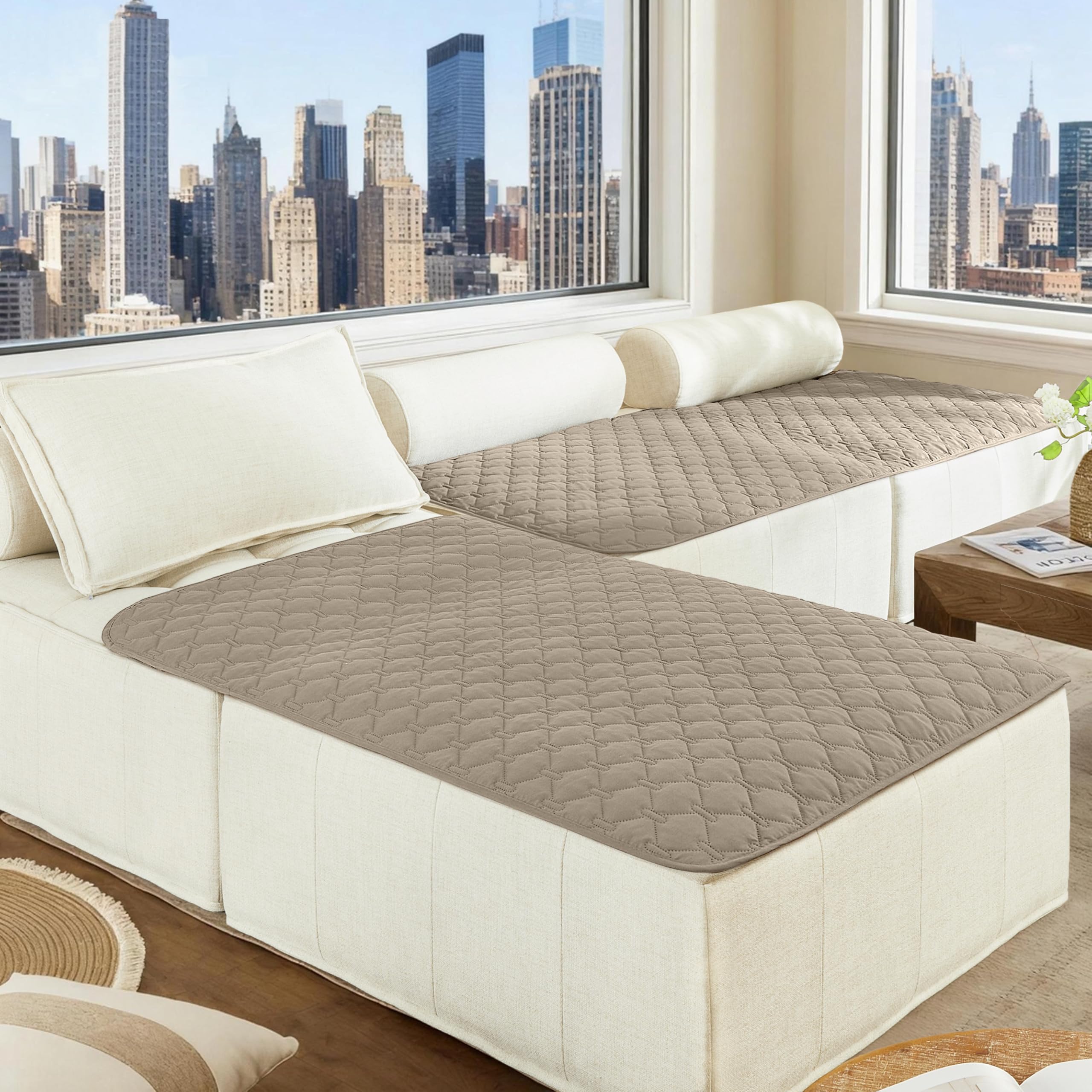 Gogobunny blanket protects sofa and furniture from pet wear.