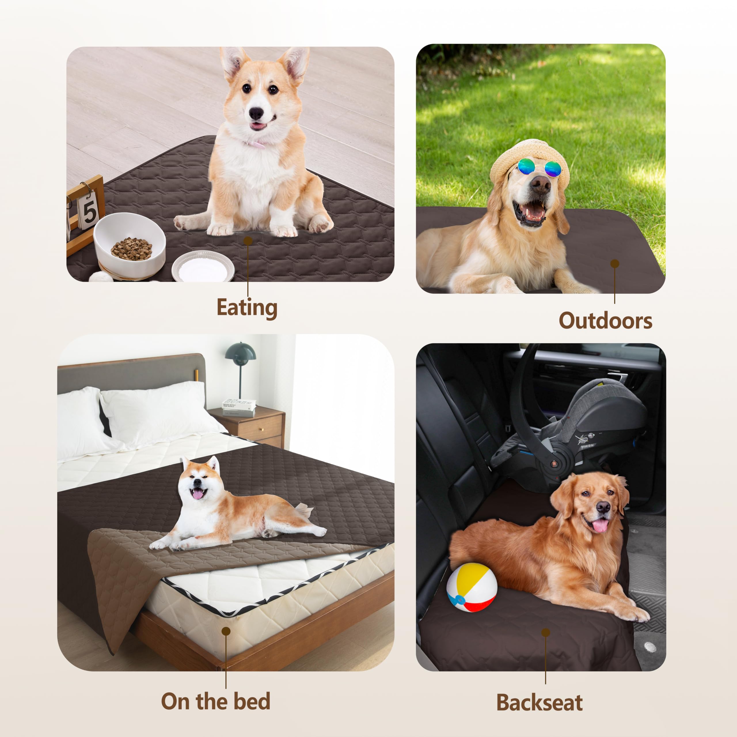 gogobunny dog blanket for indoor and outdoor use, portable and waterproof.