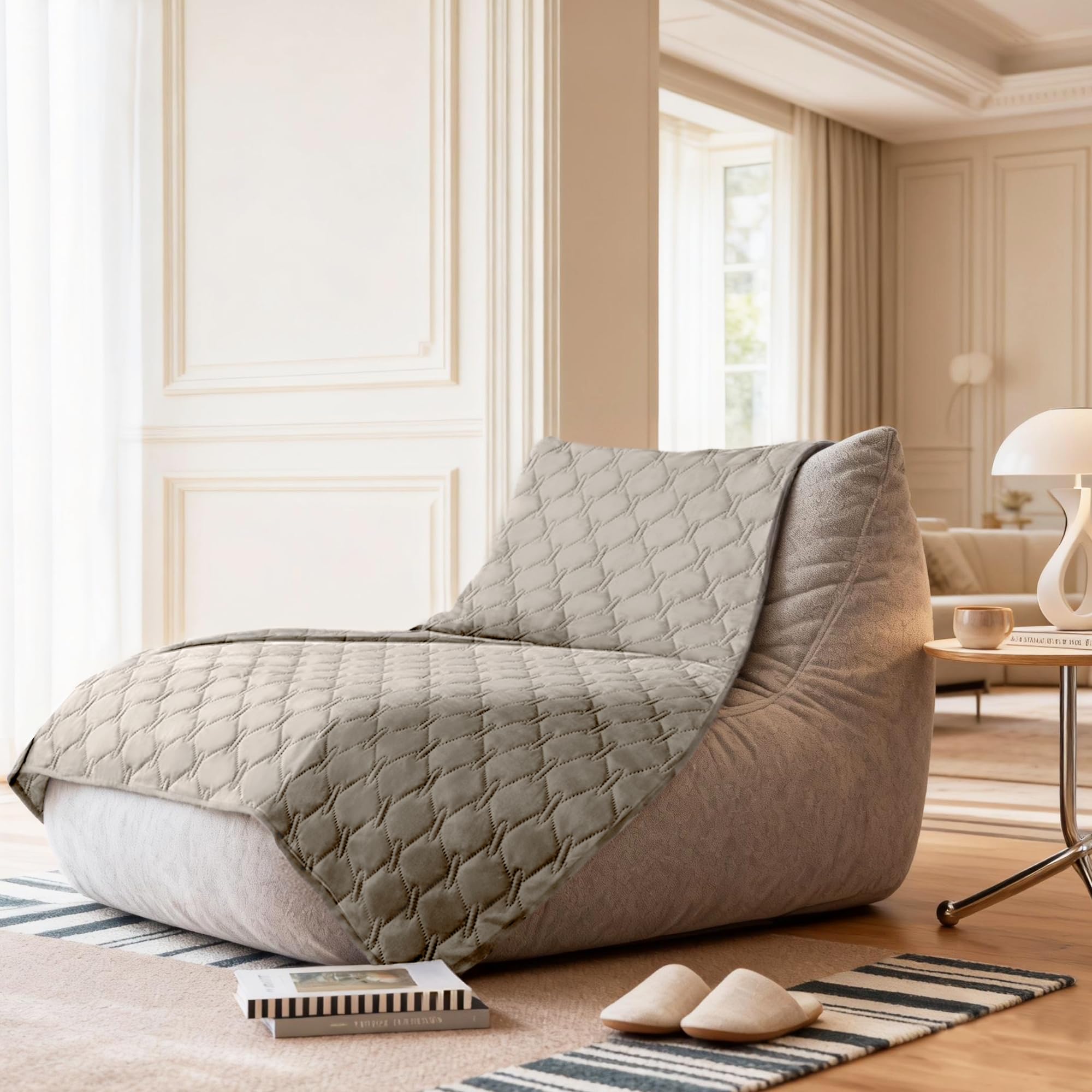 Gogobunny large 82x102 inch blanket accommodates pets for versatile coverage.