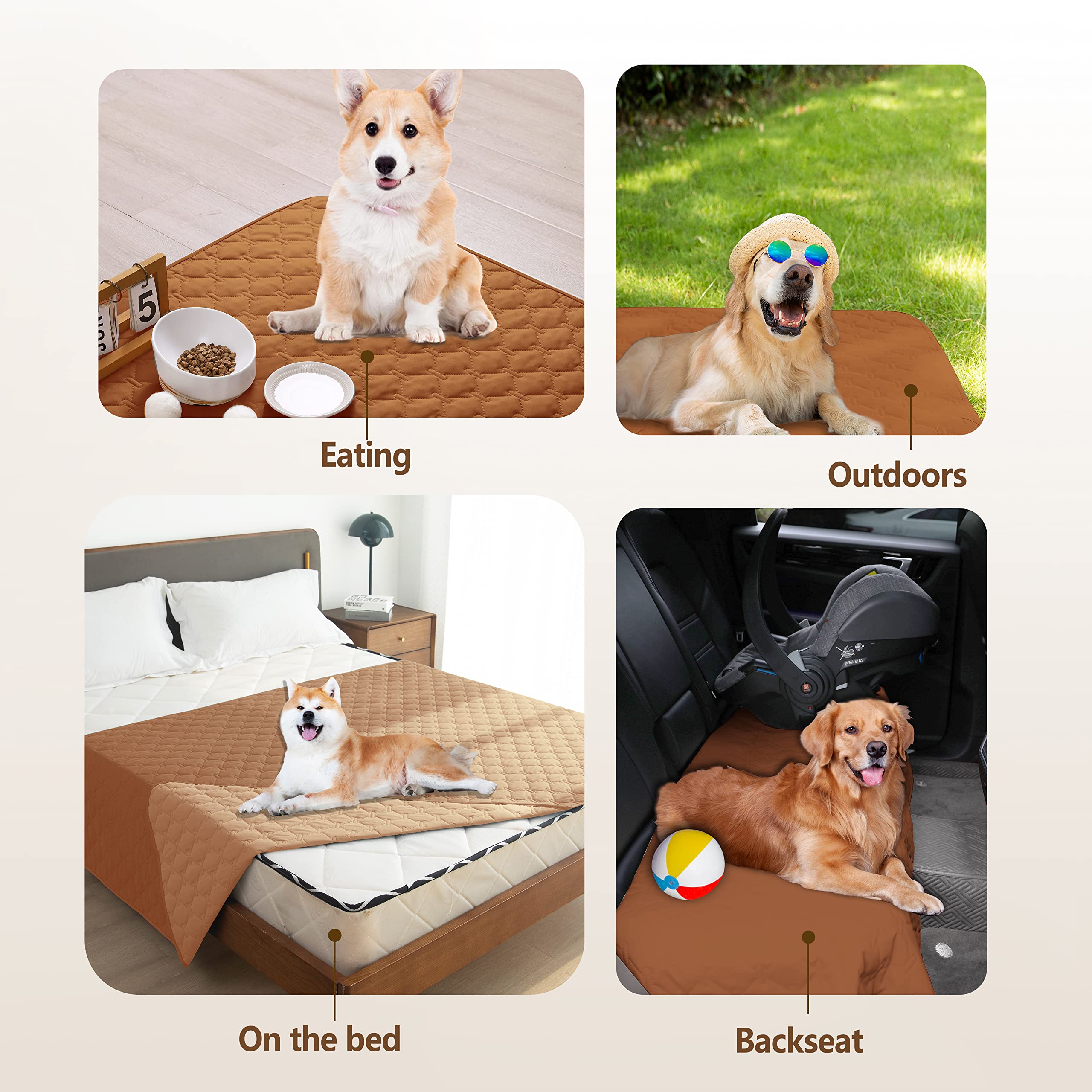 Gogobunny dual-sided color dog bed cover offering versatile decor choices.