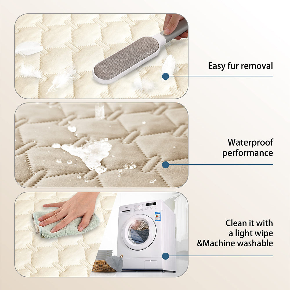 gogobunny machine washable blanket at 86°F enables quick cleaning after pet messes.