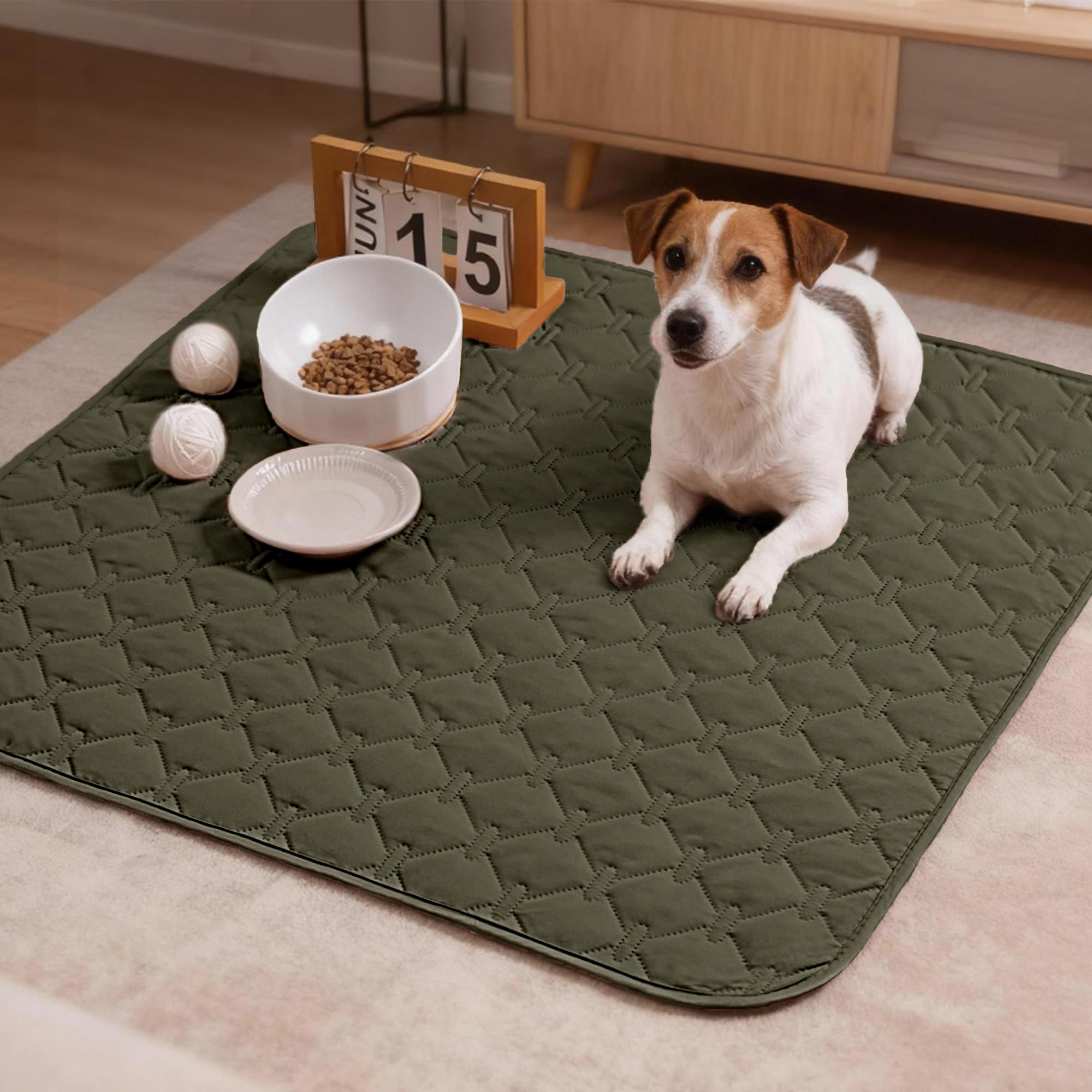 Gogobunny plaid-pattern olive blanket offers stylish, durable protection.