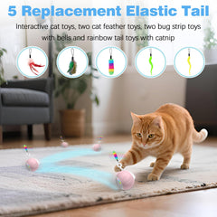 GOGODOGYA cat toy low-high-speed gear supports tailored play on different floors.