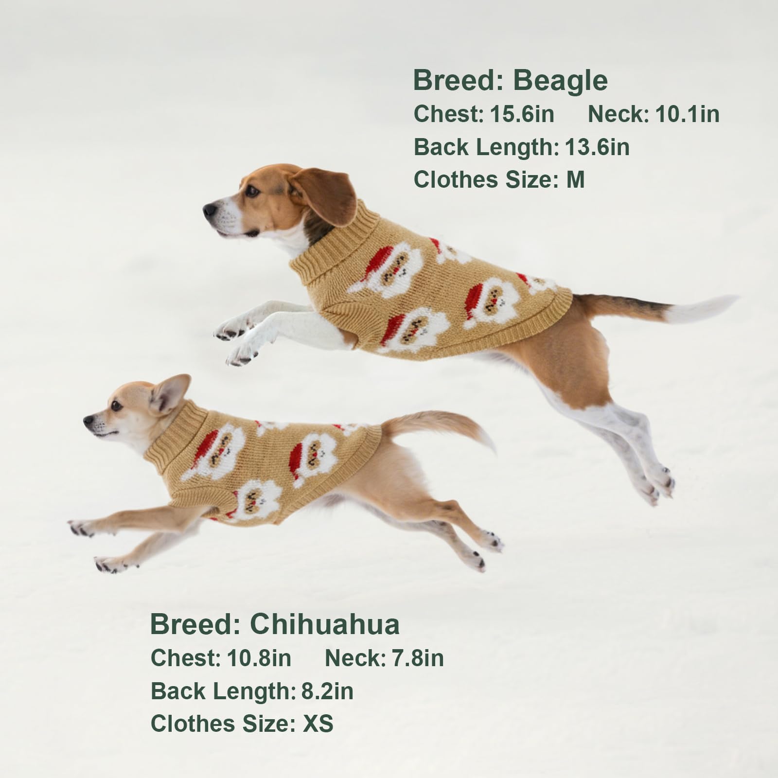 GoGoPaw dog sweater belly opening for easy potty breaks.
