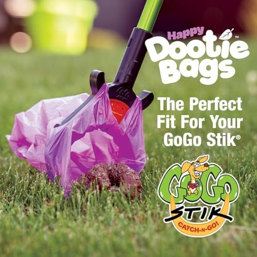 GoGo Stik Happy Dootie Bags pocket-portable design fits any leash or pocket.