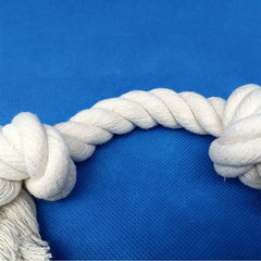 GOGOTAIL dental care rope toy in action supports tooth cleaning during chewing.