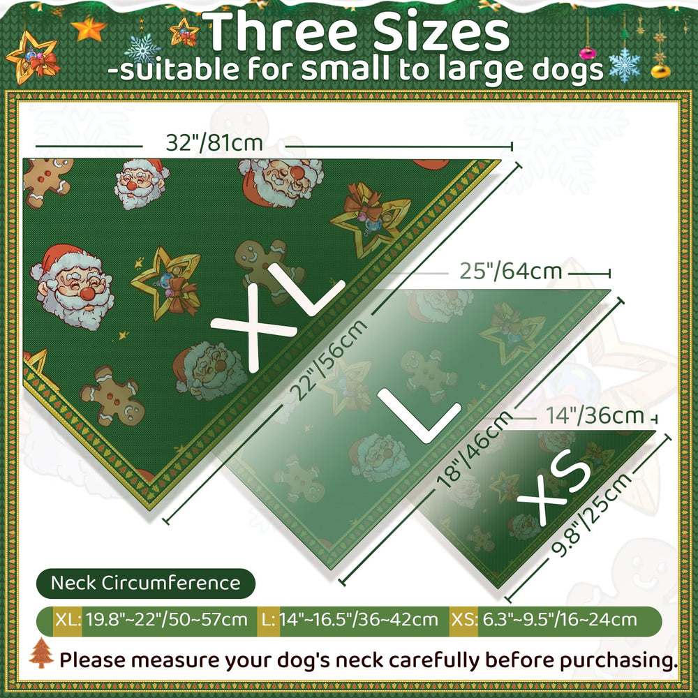 Goherii Christmas Dog Bandanas Multi-occasion wear with easy care