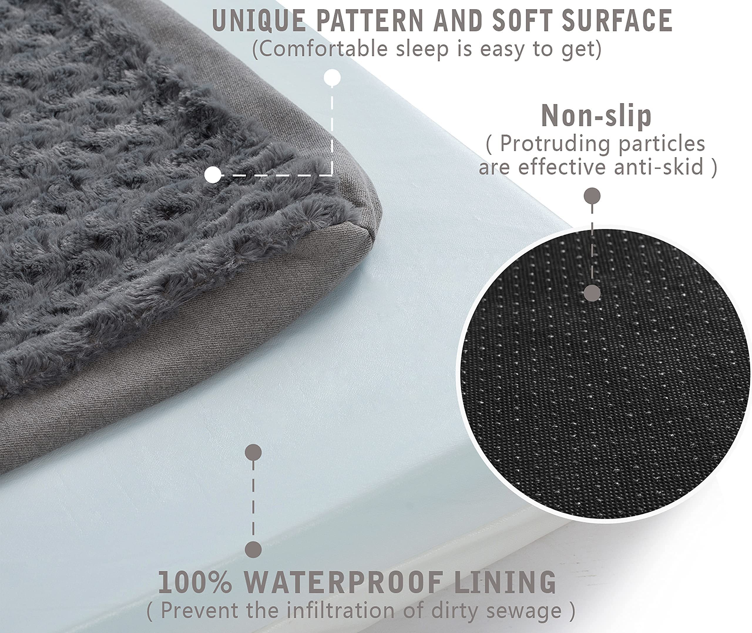 GOHOO PET non-slip bottom ensures safer placement on slick floors.