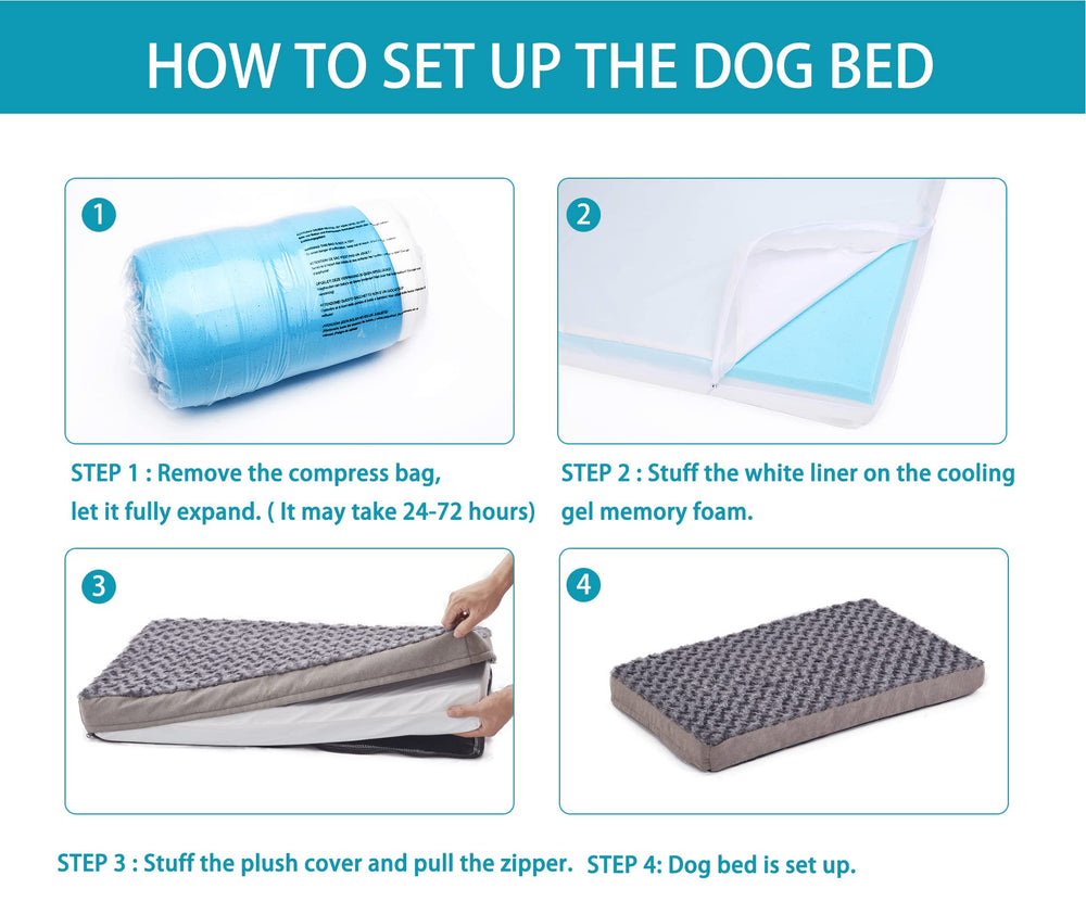 GOHOO PET vacuum-packed bed for convenient unboxing and setup.
