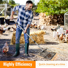 GOIMGN heavy-duty metal scoop head highlights rugged construction for tough messes