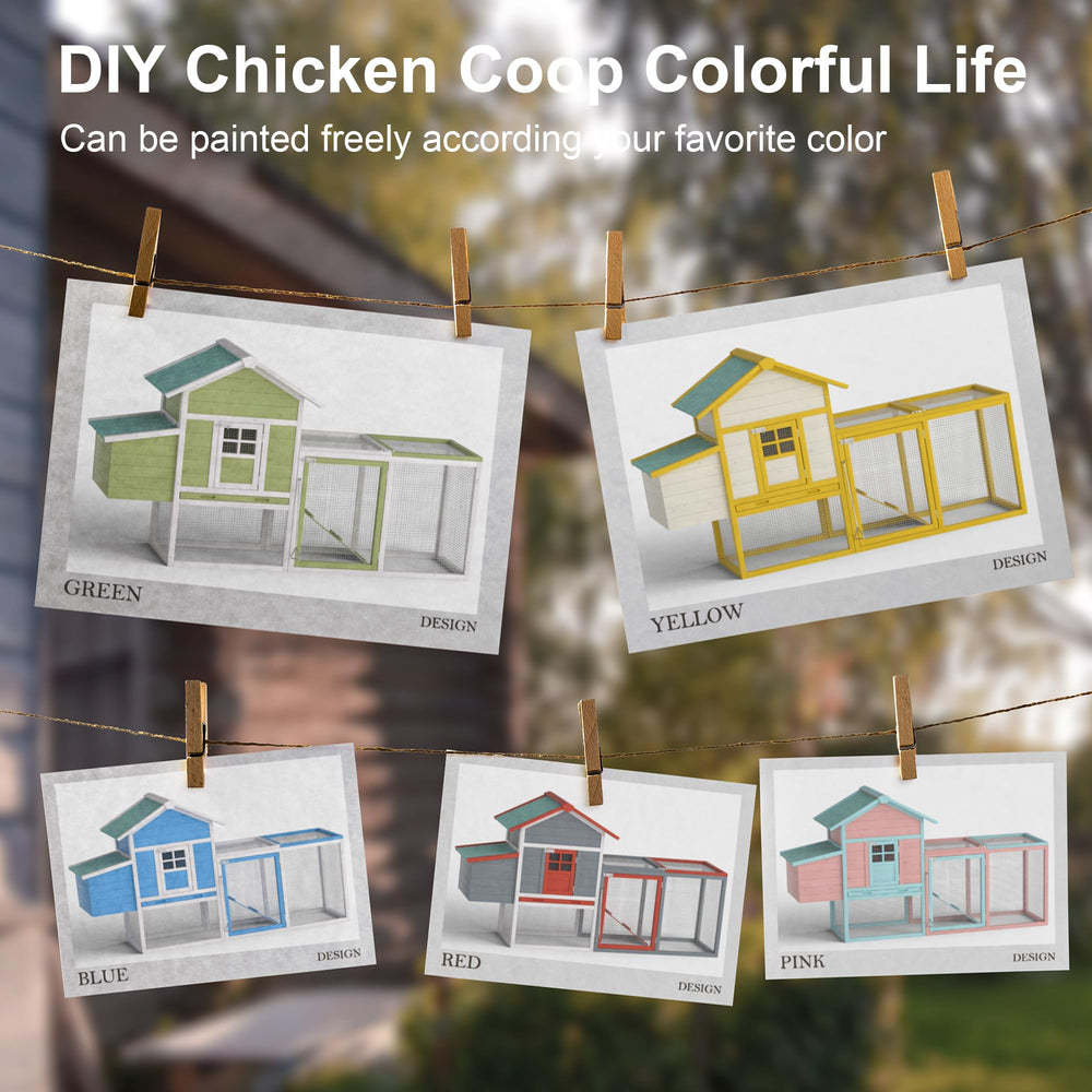 GOJOOASIS 80 inch chicken coop assembly guide aids straightforward setup