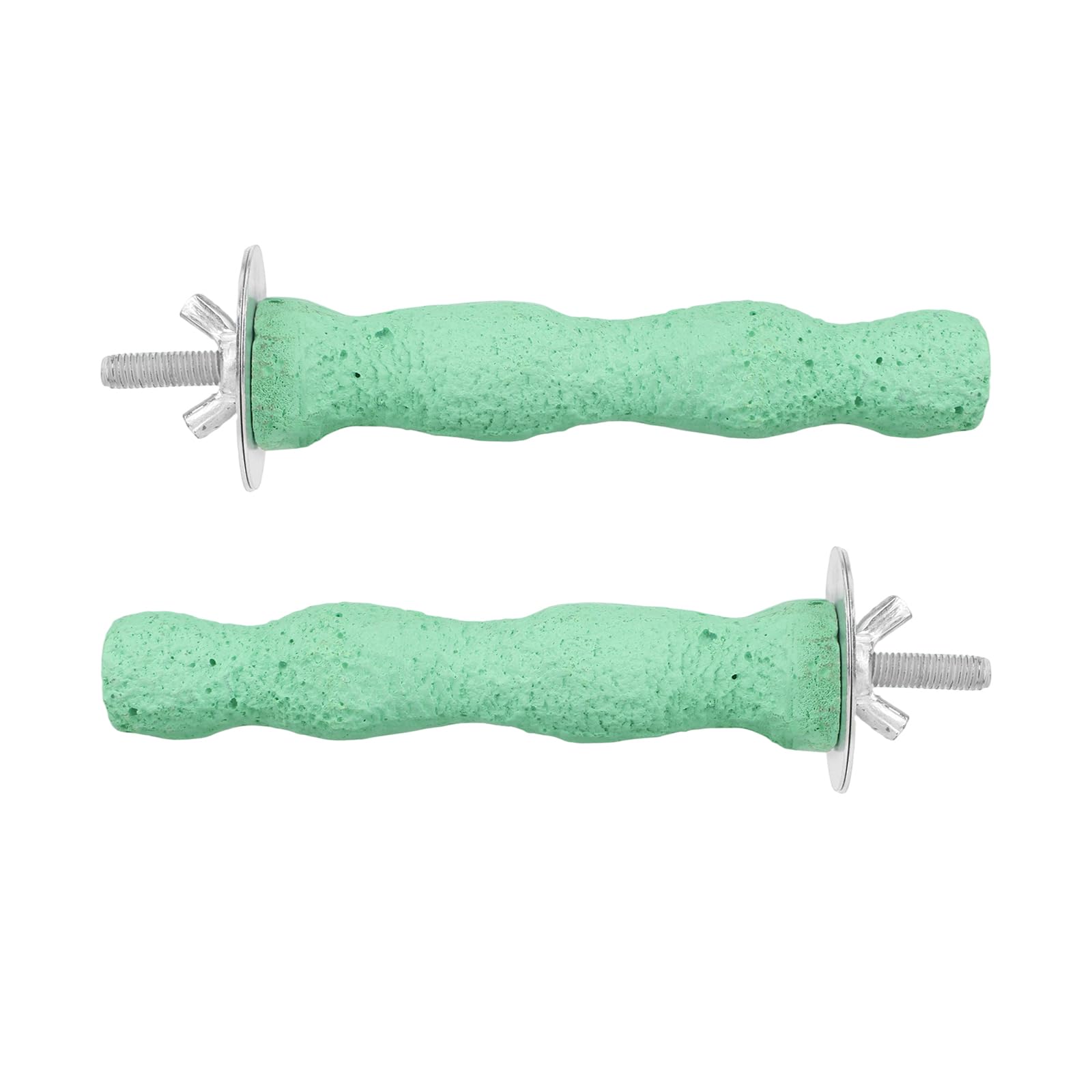 Goktvai bird beak grinding stone stand branch green for natural grooming