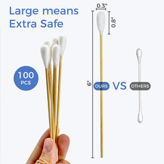 Gold Honey dog ear swabs cotton tip provide safe, lint-free contact in ears.