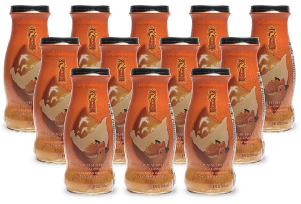 Golden Nest Premium Bird Nest Drink bottle-front view highlighting premium hydration with loquat and honey