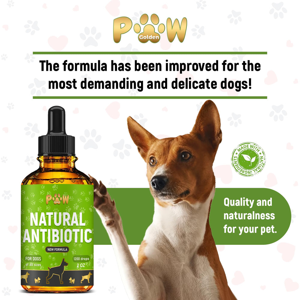 Golden Paw 2 oz bottle packaging for home use.