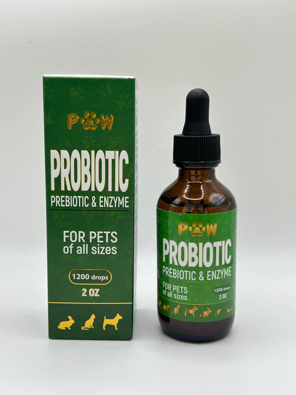 Golden Paw liquid probiotics support for skin and coat with regular use