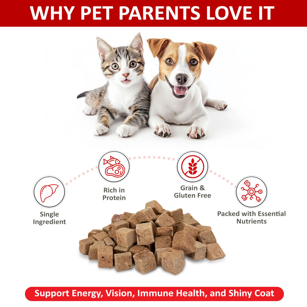 Golden Pup Enrichment beef liver treats closeup highlighting pure single-ingredient formula