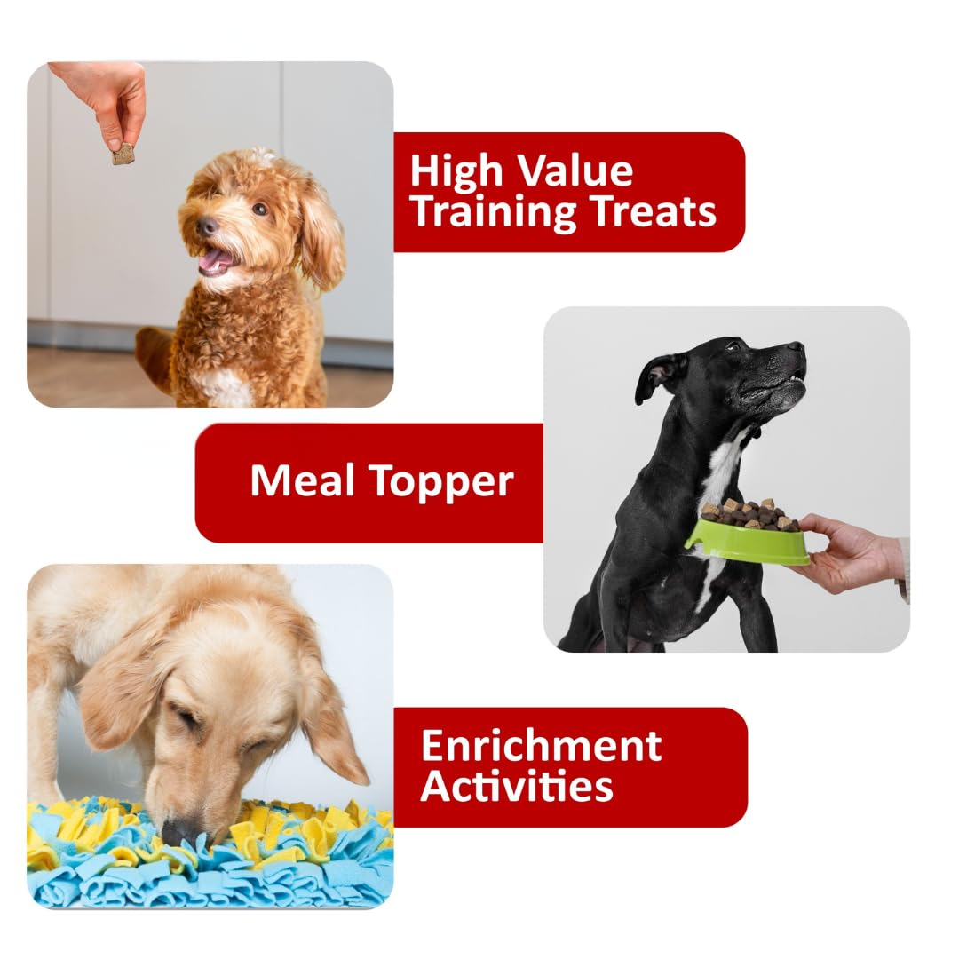 Golden Pup Enrichment single-ingredient label emphasizes human-grade quality