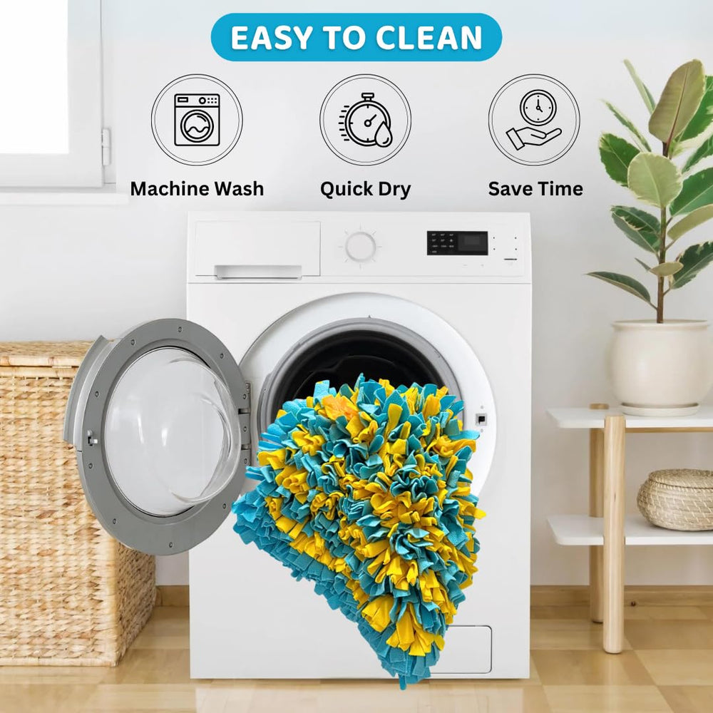 Golden Pup Enrichment snuffle mat machine-washable for easy daily cleaning