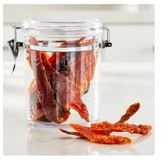 Golden Rewards chicken-duck-beef chunks closeup highlight protein-rich jerky for daily treat