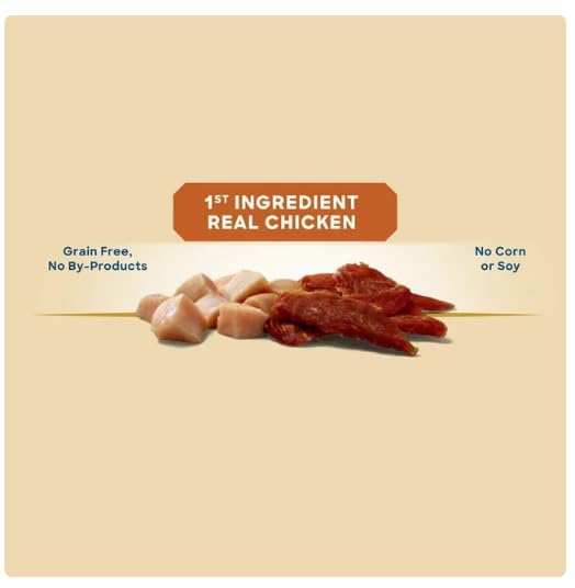 Golden Rewards packaging detail highlights grain-free, all-dog-pleasing snack.