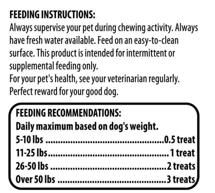 Golden Rewards ingredients label close-up for snack details.