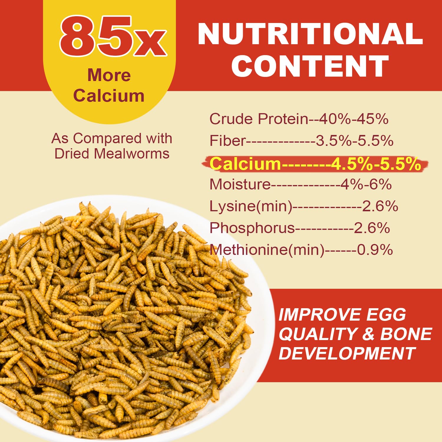 GoldWORMS BSFL dried pieces closeup highlights protein-rich larvae snack.