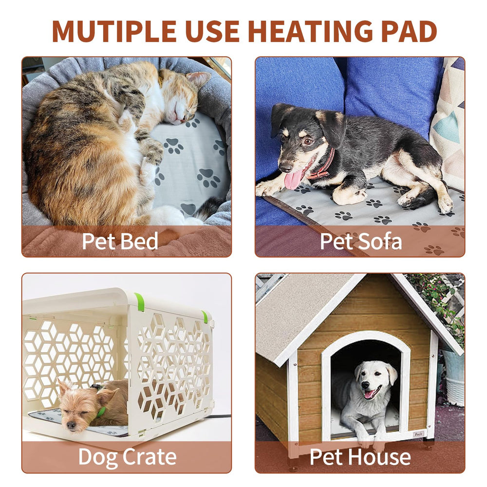 GOLOPET cat heating pad round MET and UL certified for trusted safety.