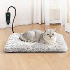 GOLOPET cat heating pad with thermostat display for easy temperature control.