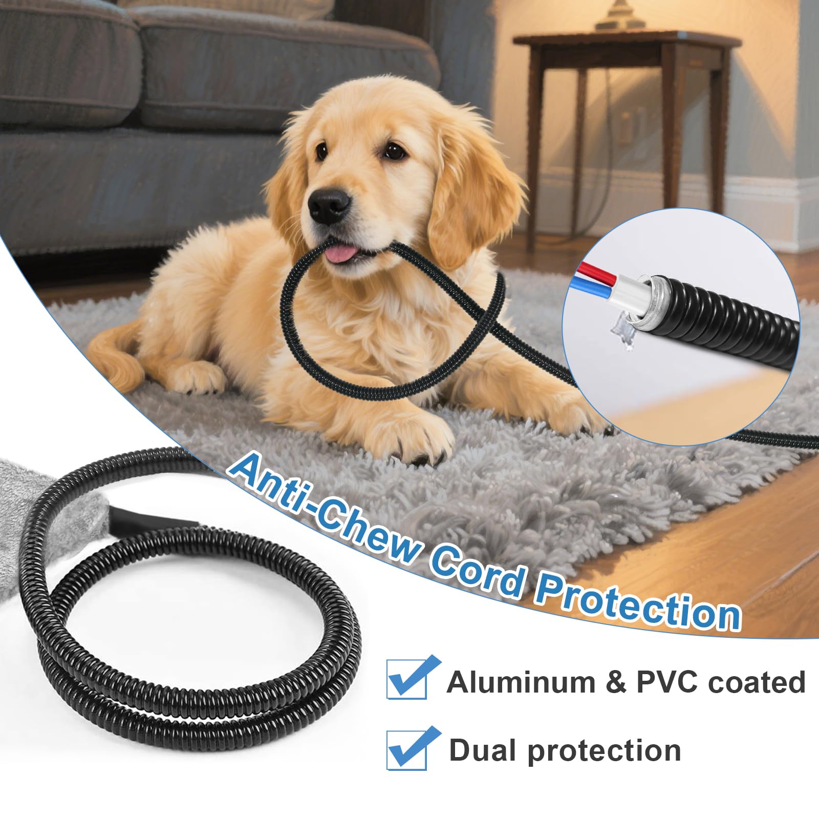 GOLOPET eight-layer safety structure delivers quick, gentle heat for pets.