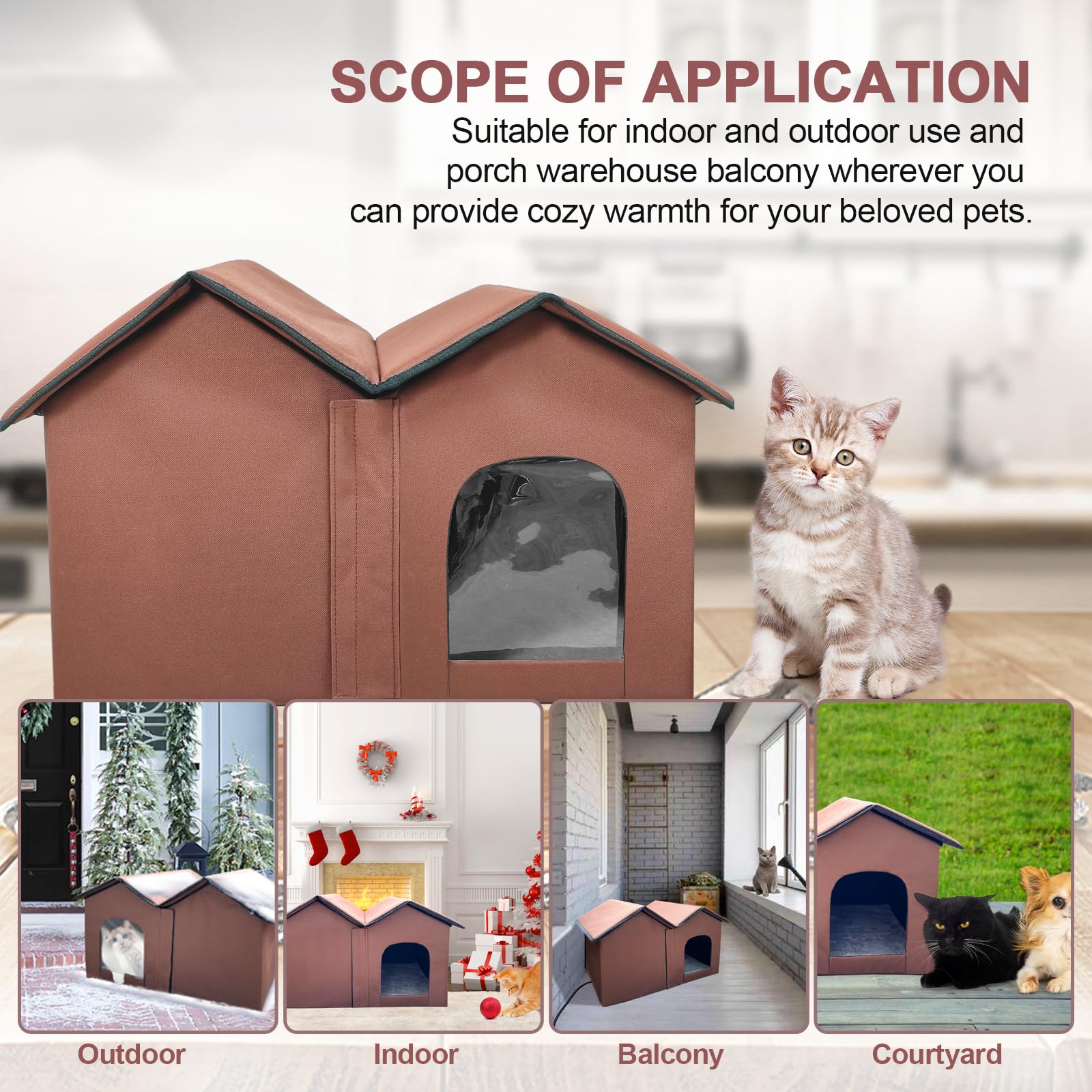 GOLOPET escape door feature provides quick egress while maintaining shelter warmth