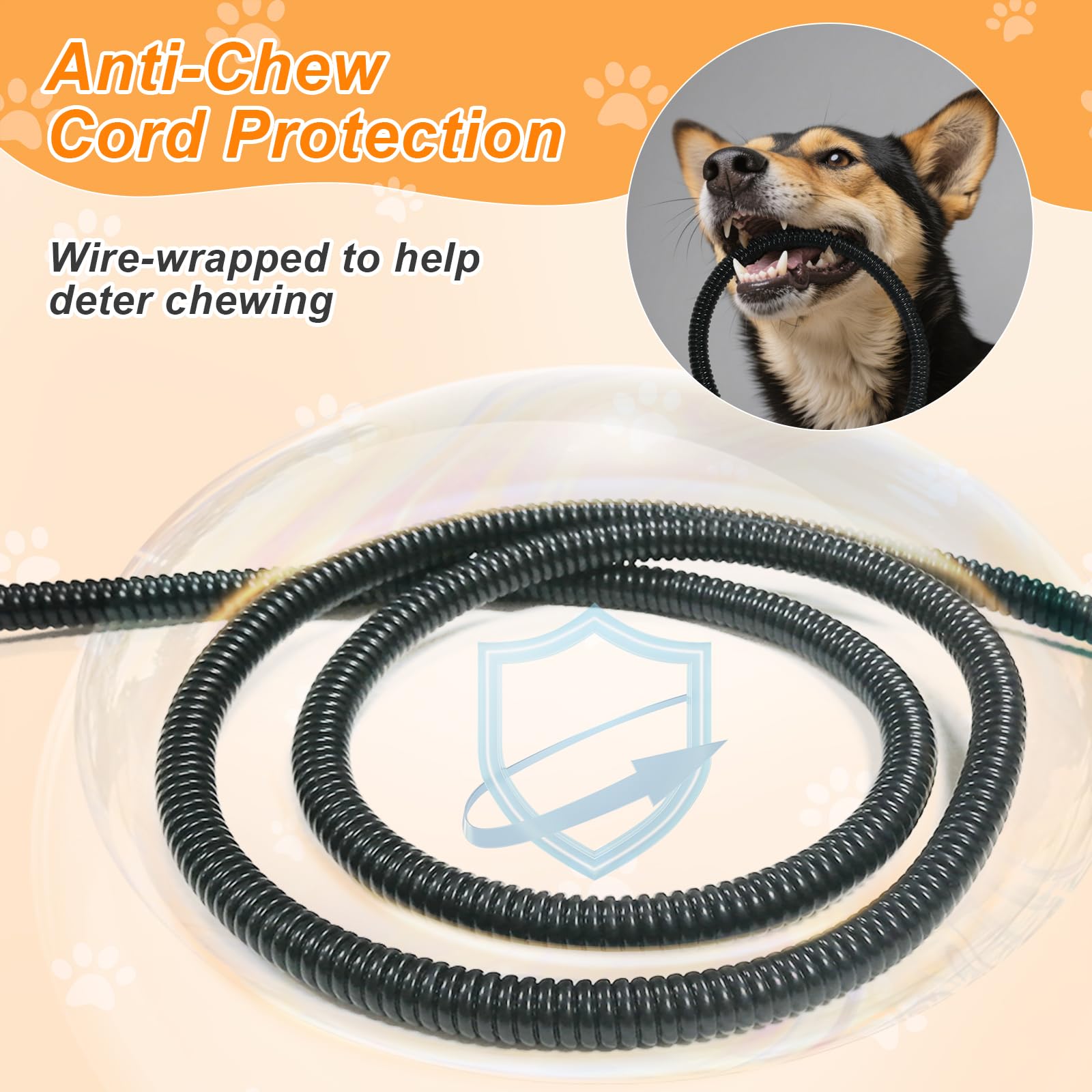 GOLOPET reinforced cable buckle helps prevent wear