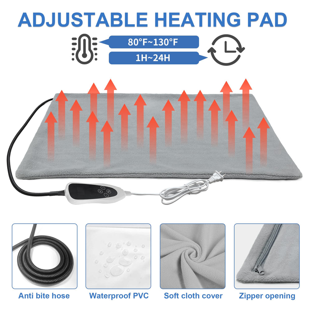 GOLOPET heated pad closeup shows UL-tested wires for safe, reliable warmth.