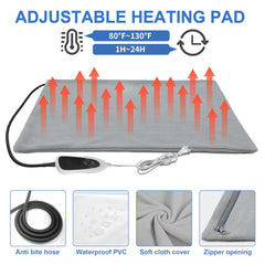 GOLOPET heated pad closeup shows UL-tested wires for safe, reliable warmth.