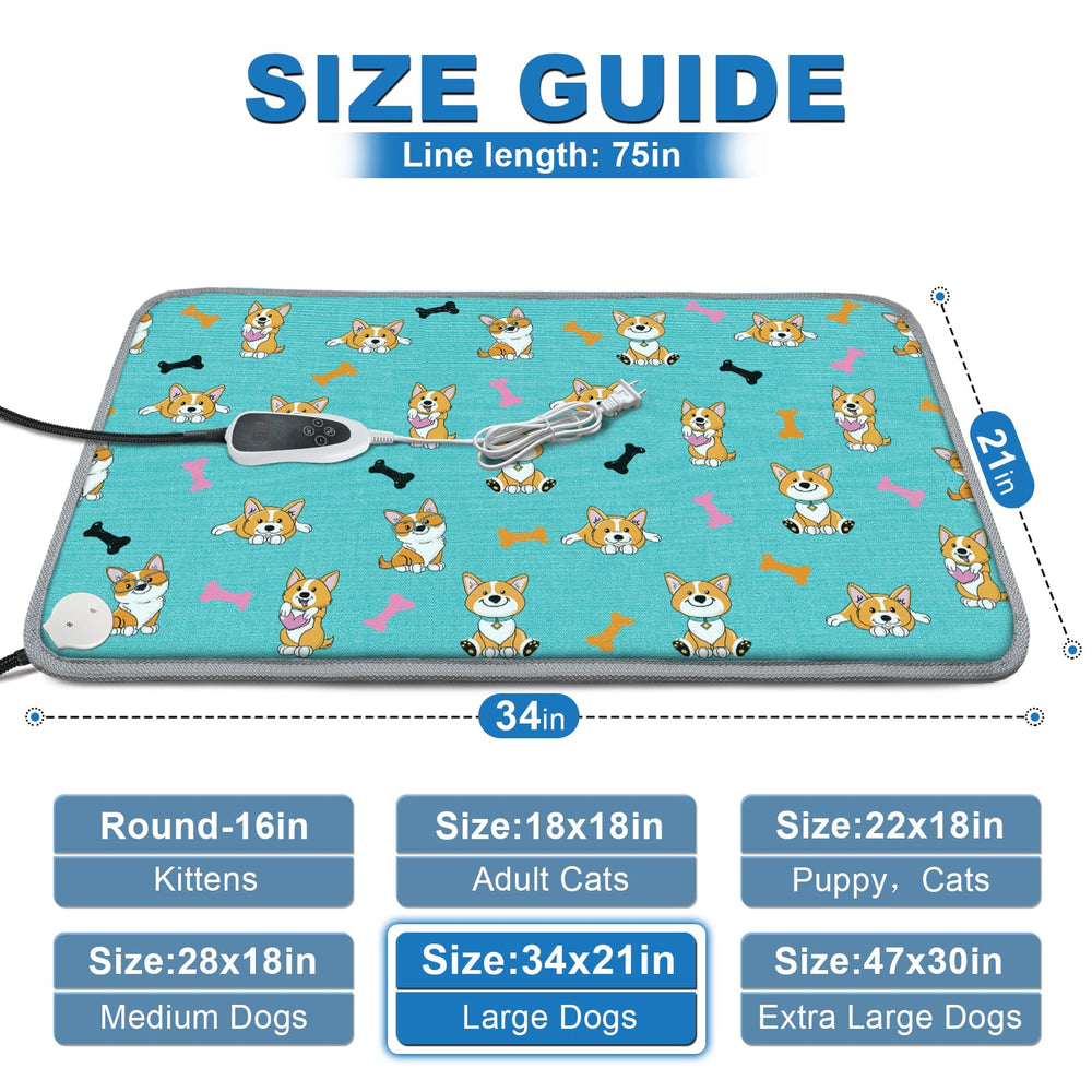 GOLOPET heating pad with smart thermostat offers adjustable warmth and comfort.