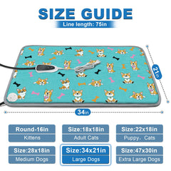 GOLOPET heating pad with smart thermostat offers adjustable warmth and comfort.