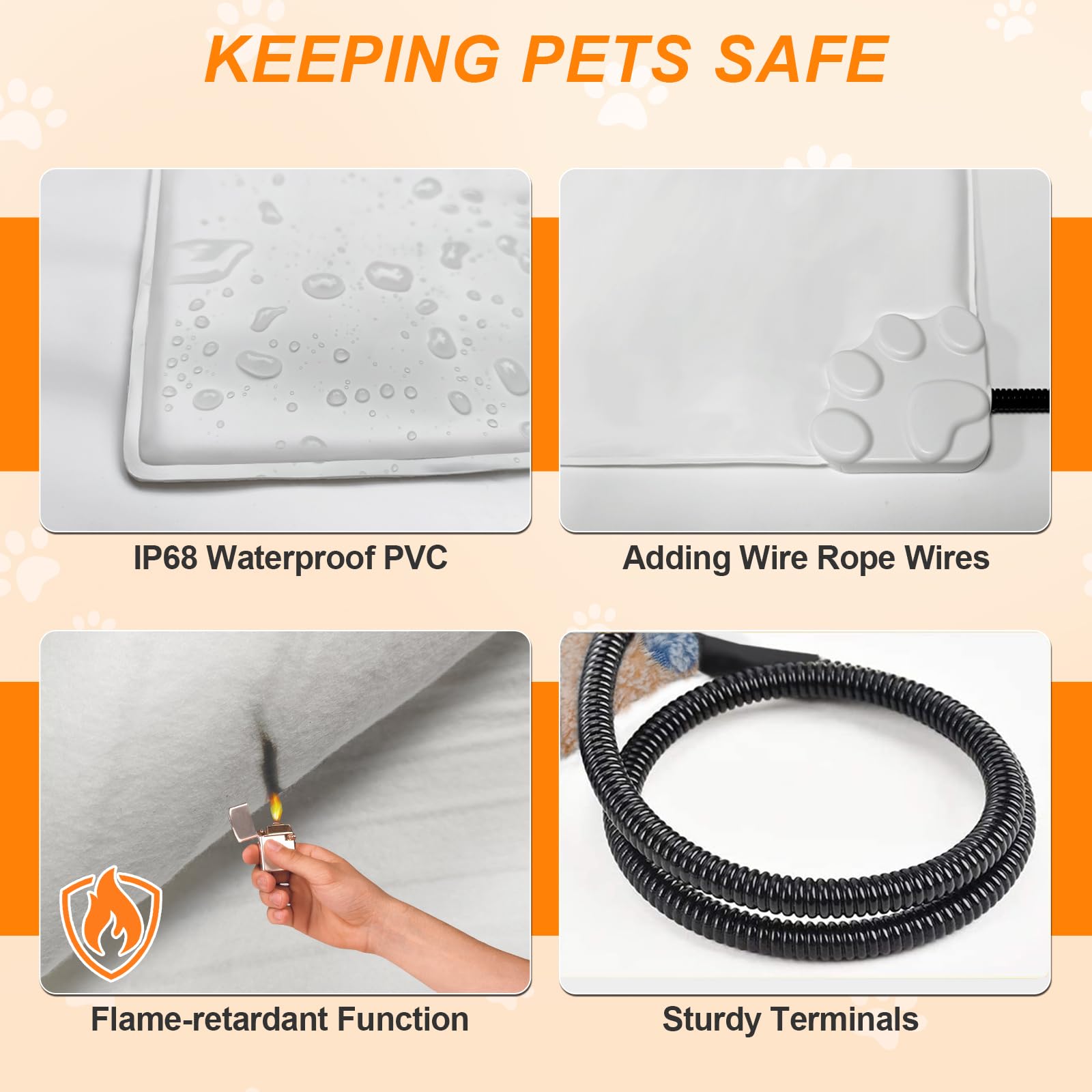 GOLOPET whelping box setup illustrates versatile warming potential