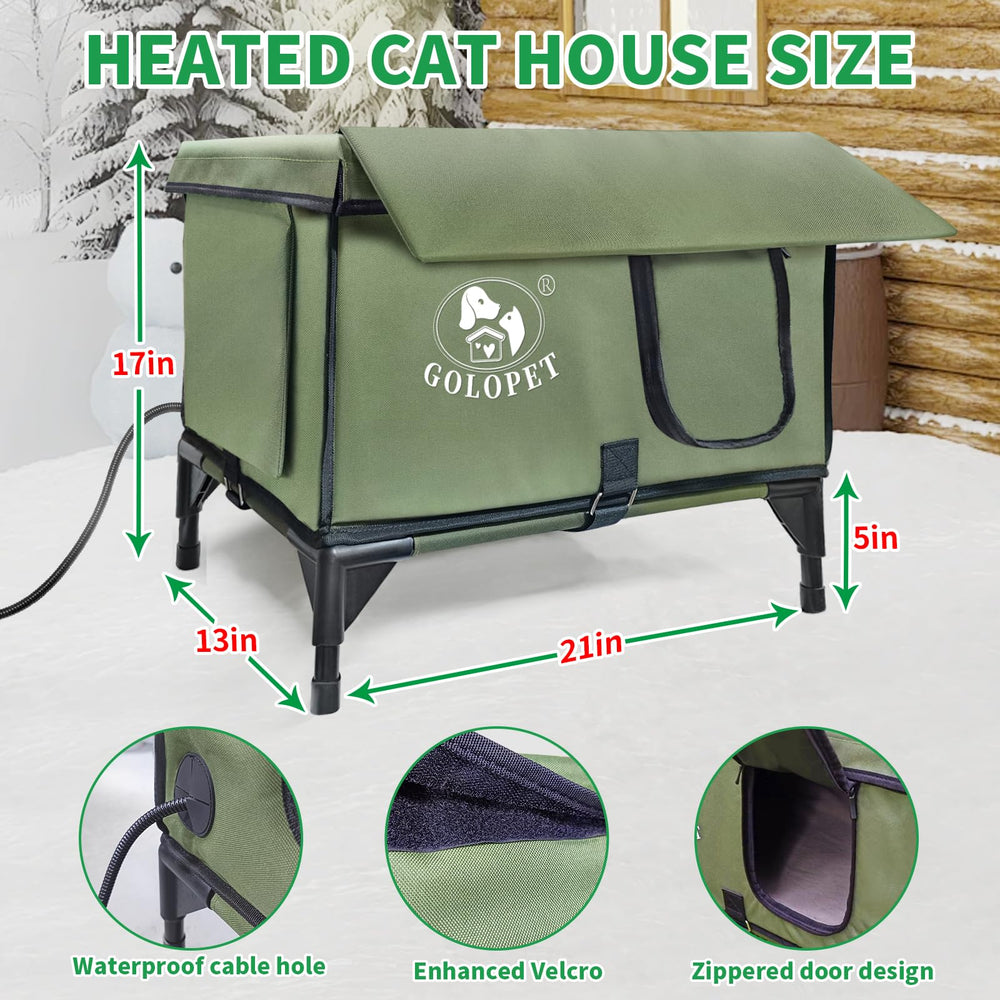 GOLOPET outdoor shelter shows windproof awning blocks cold gusts