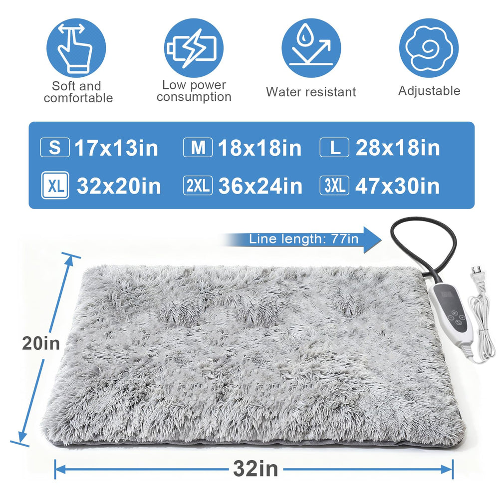 GOLOPET smart thermostat close-up on dog pad for adjustable comfort