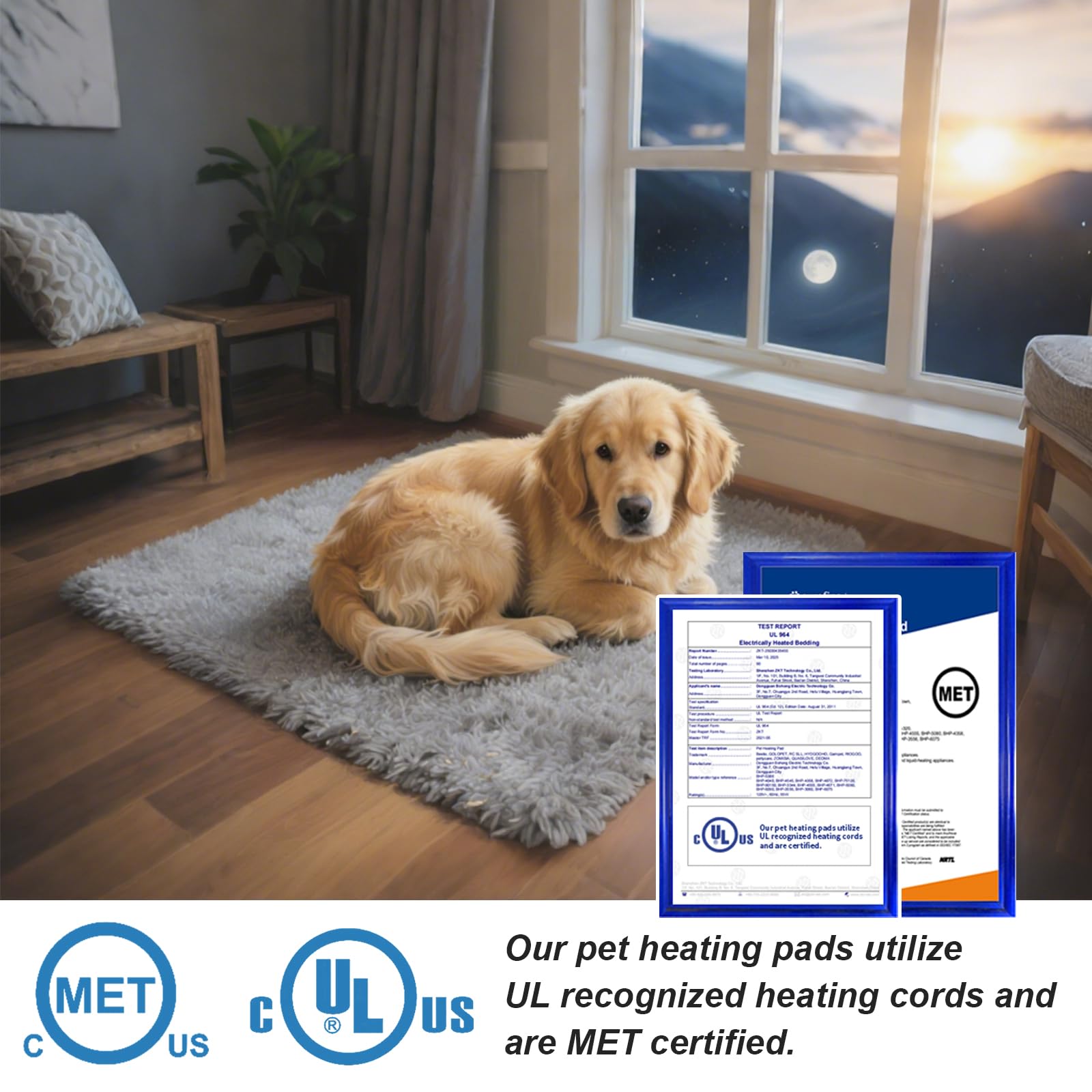 GOLOPET UL-listed heating wire and sensor ensure safe, reliable warmth.