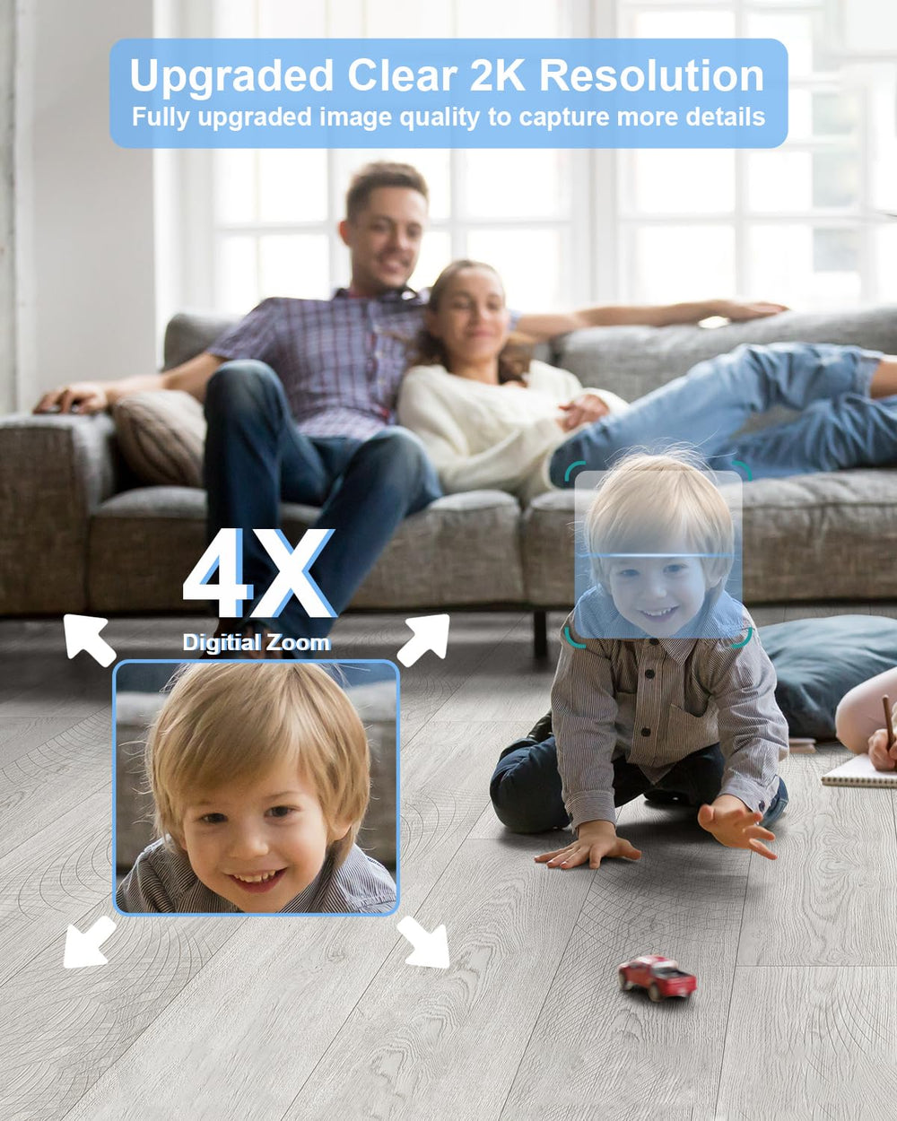 GOLSPARK night vision baby monitor demonstrates low light clarity