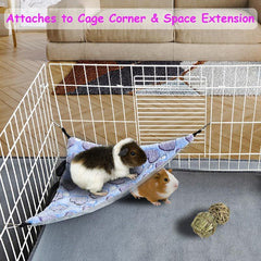 GOMICRAFT two-layer fleece fabric hammock offers soft, warm rest for pets.
