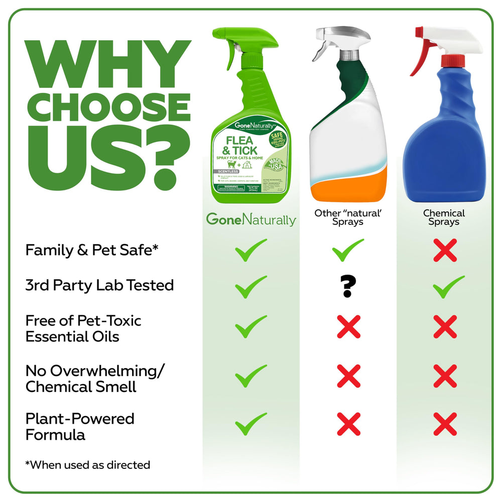 GoneNaturally bed bug spray used at bedside for quick pest defense.