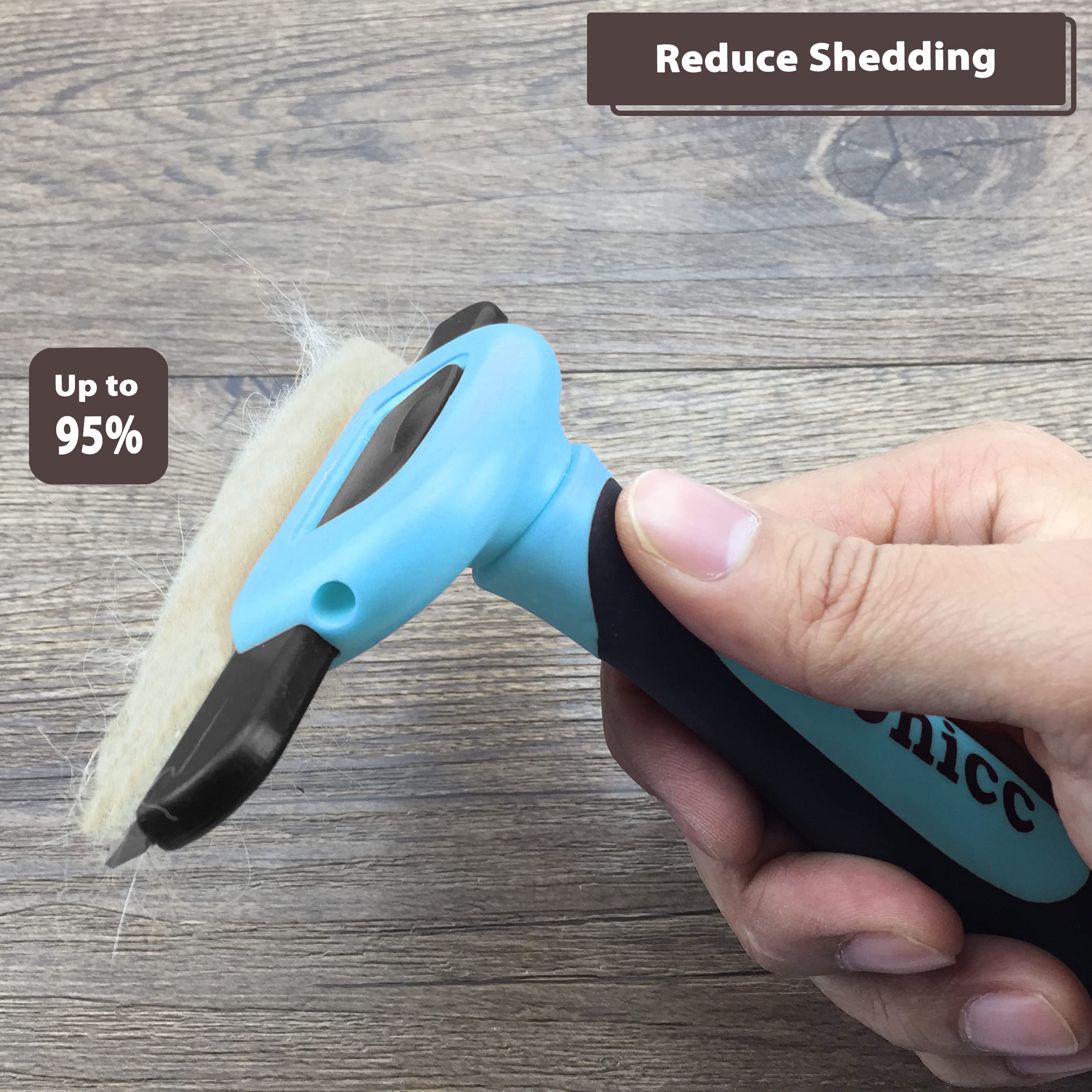 Gonicc PDT-1001 blue easy-clean-button for quick head removal and cleaning